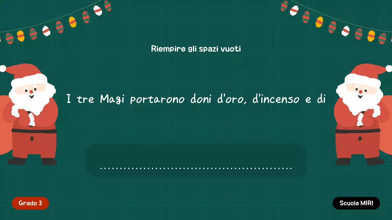 Invito festivo verde