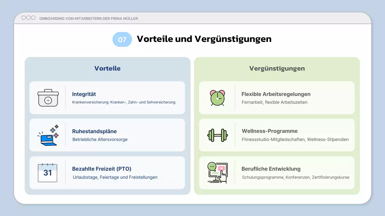 blaue moderne Business-Präsentation