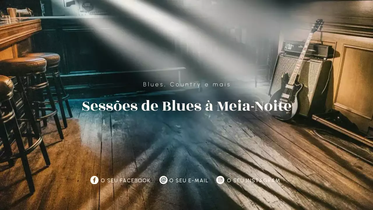 anúncio de música rústica castanha