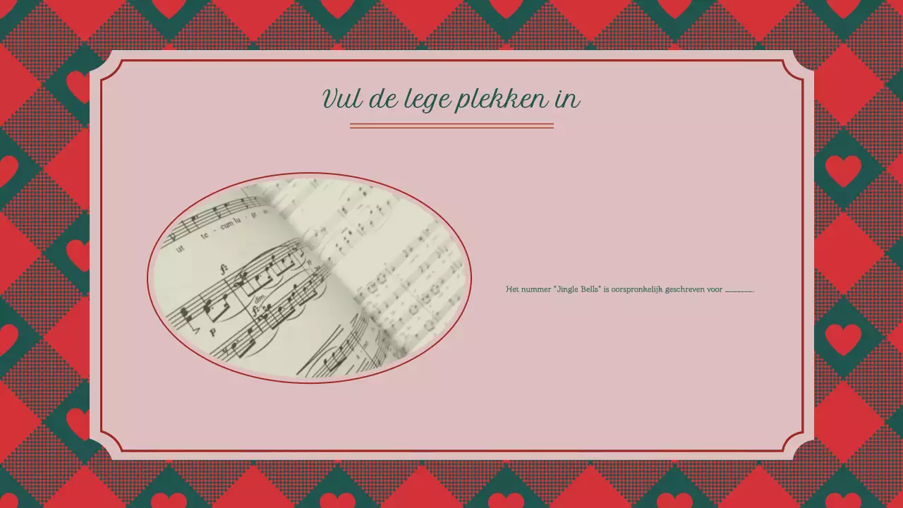 Klassieke Vintage Traditionele Kerstquiz