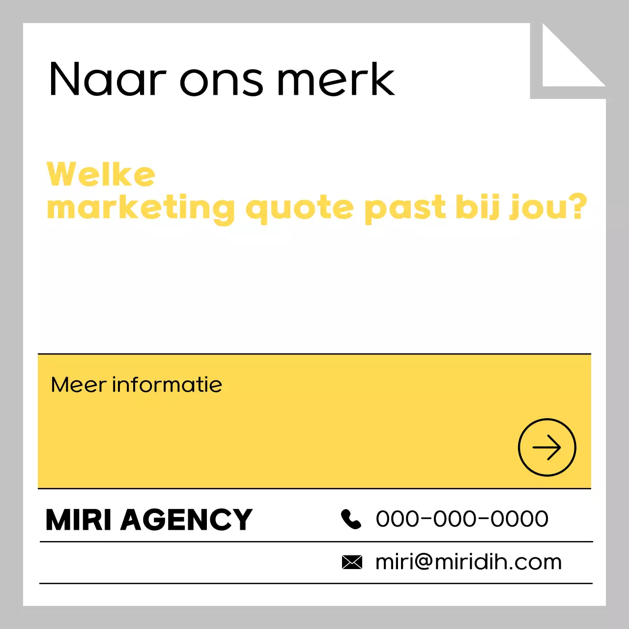 Grijze eenvoudige advertentiegids