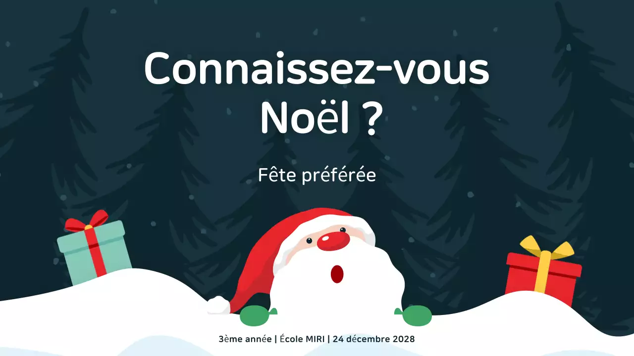 présentation créative d'un événement festif pour les fêtes de fin d'année