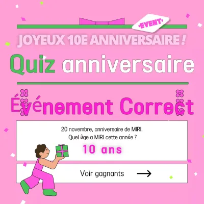Promouvoir l'événement anniversaire de Pink