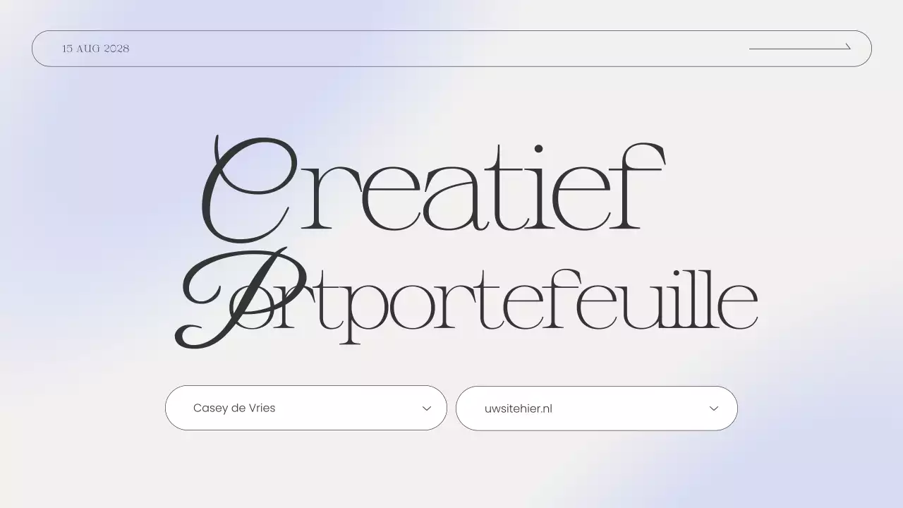 grijze moderne portfoliopresentatie