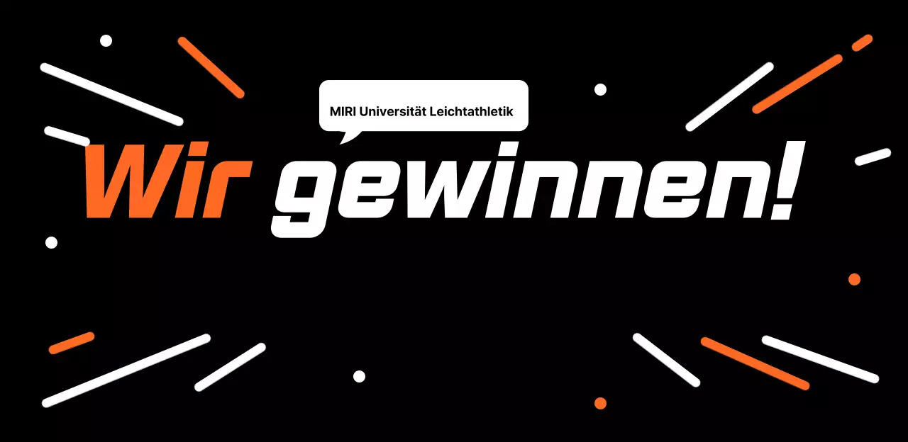 Planungskarten für ein College-Sportfest mit orangefarbenem Cartoon-Effekt