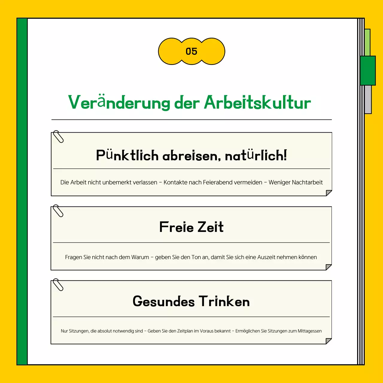 Über den Yellow and Green Clean Work Transformation Guide