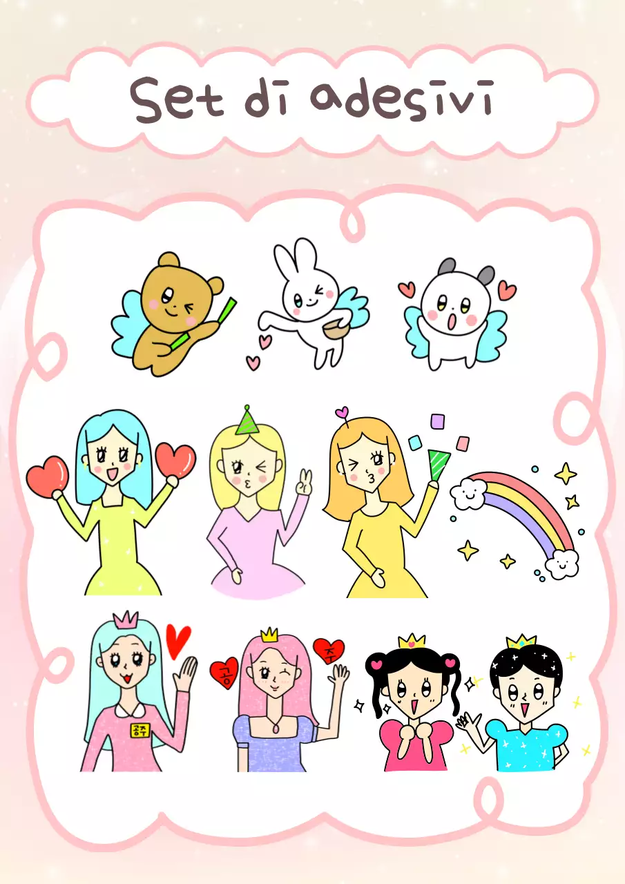 Lettera di presentazione carina rosa