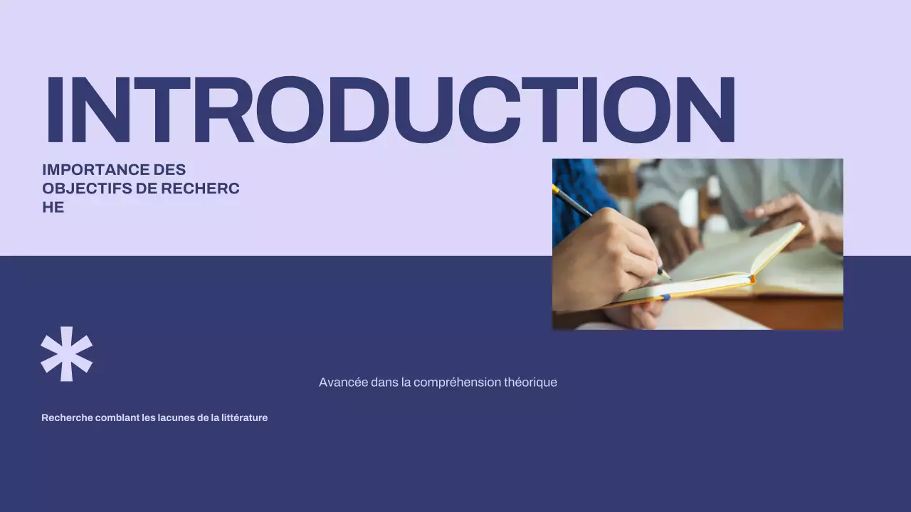 présentation de thèse minimaliste violette