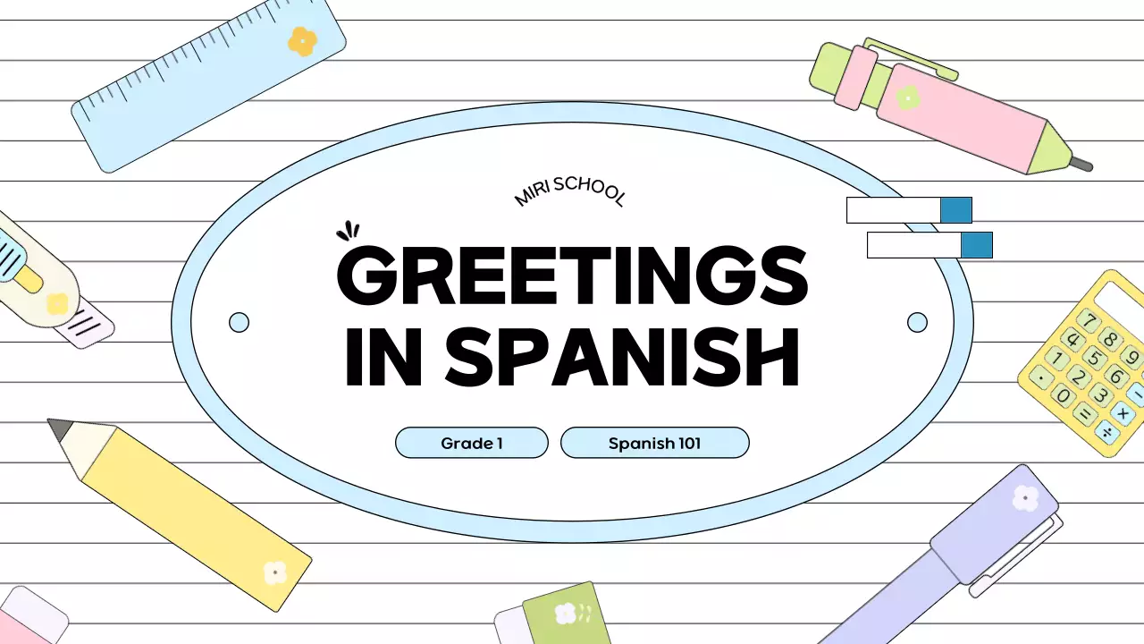 Blue Minimal Language Course Presentation