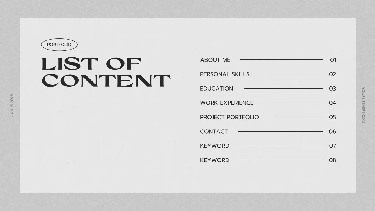 Grey Modern Portfolio Presentation