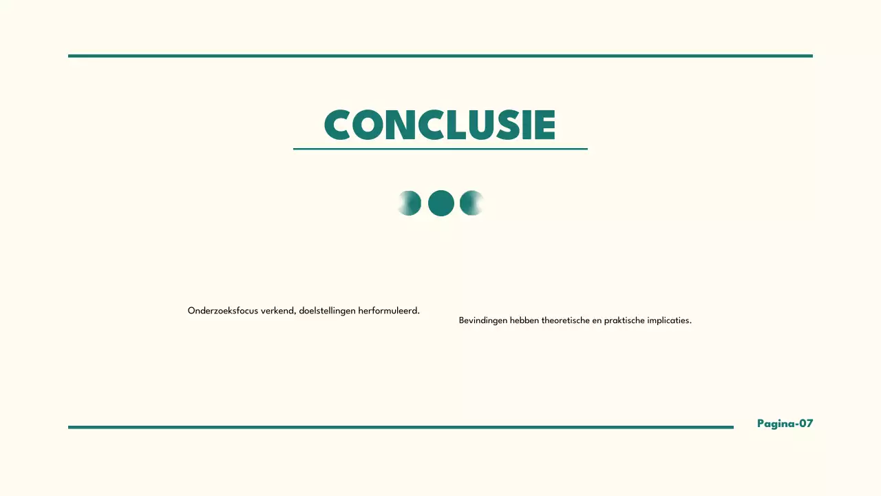 teal minimalistische thesis presentatie