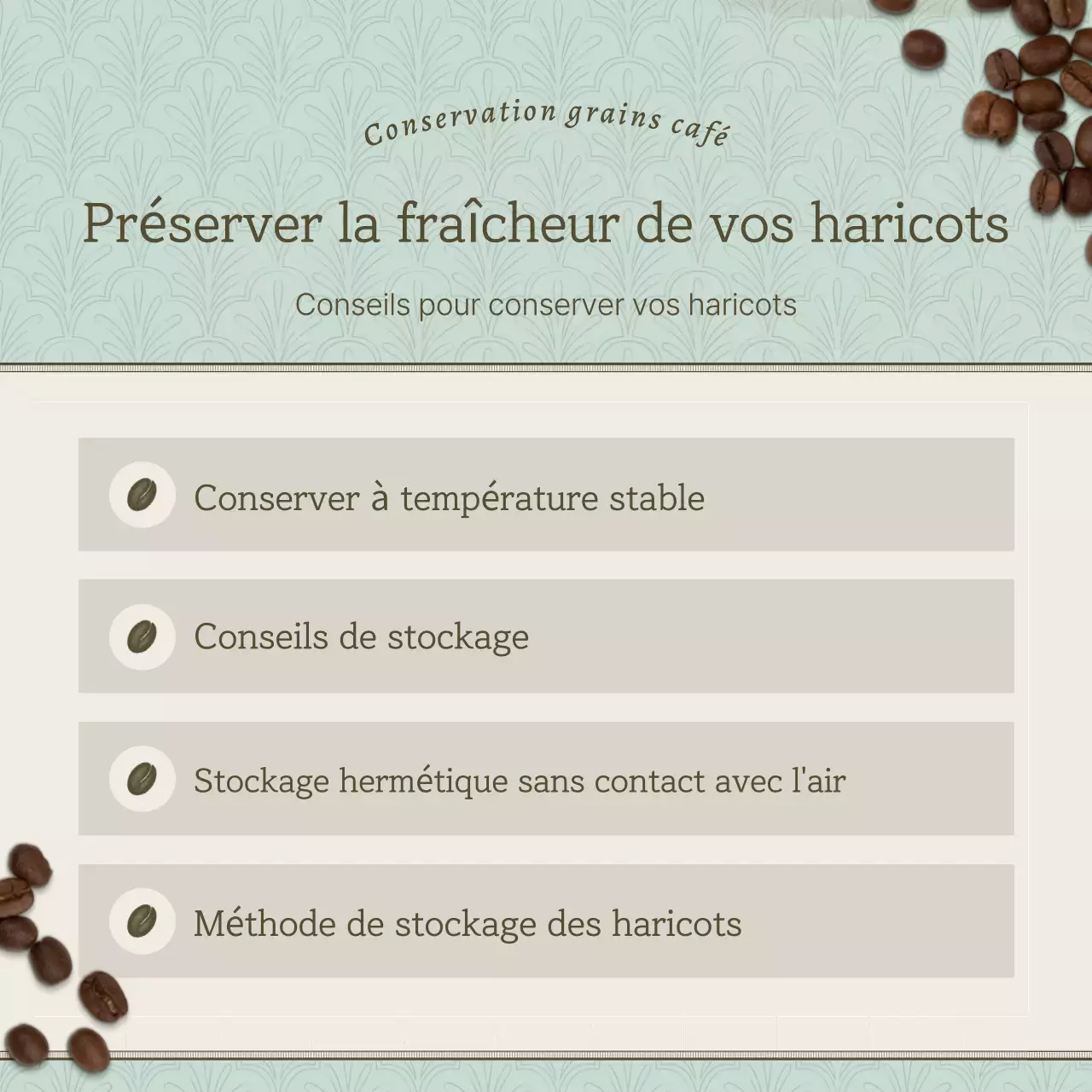 Promouvoir un café vintage en bleu clair et marron