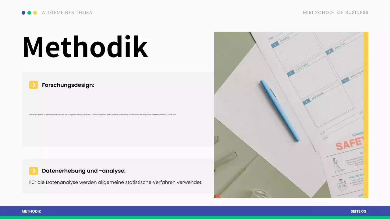 blue modern These Präsentation