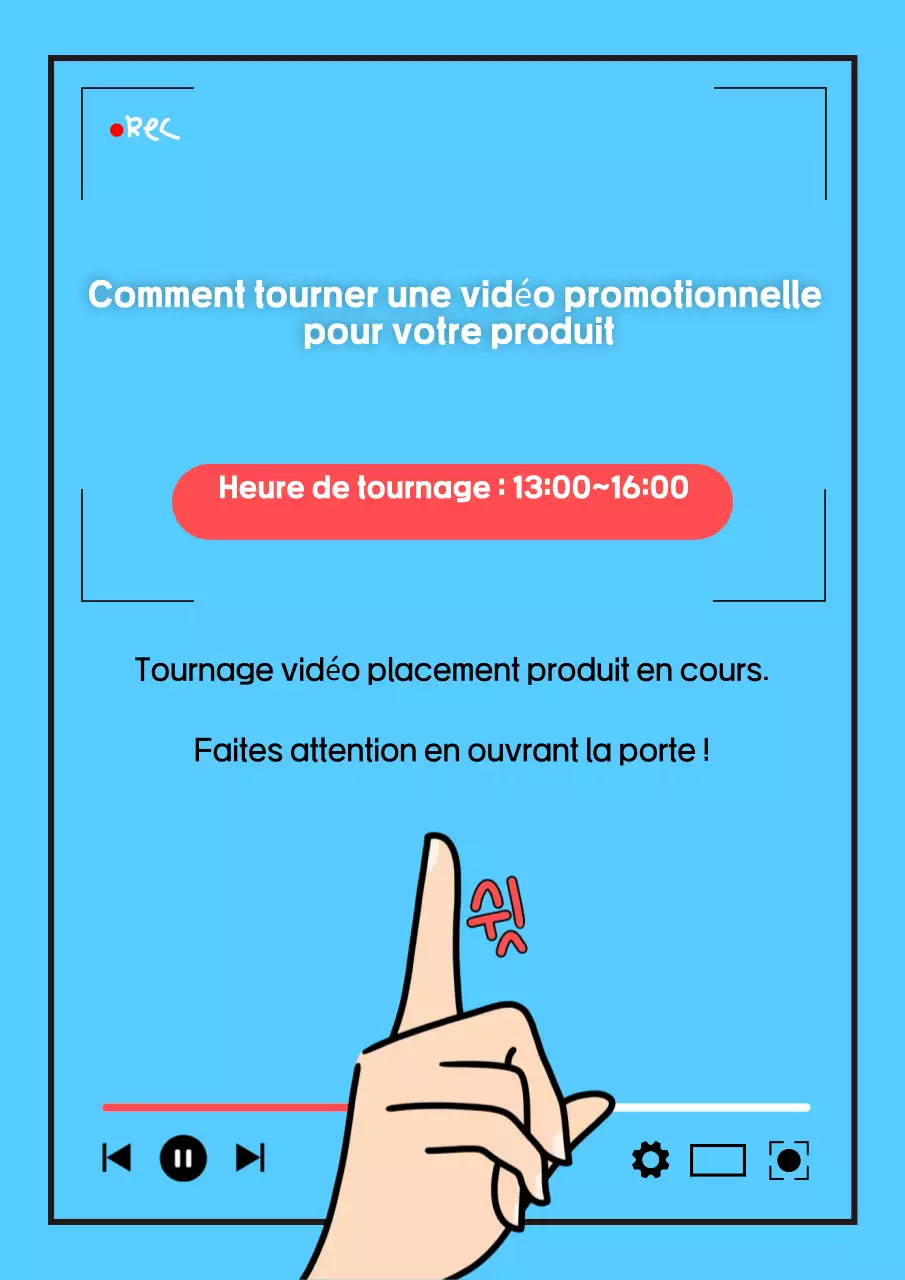 Promouvoir le bleu clair instructions de tir simples