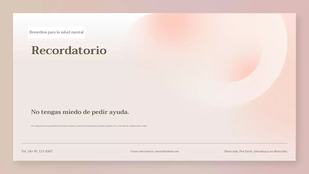 presentación de salud moderna beige