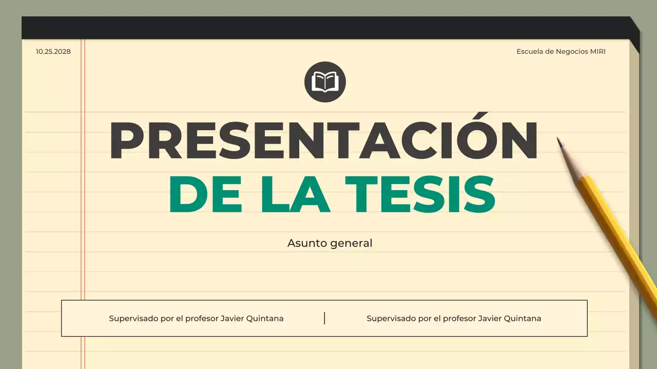 guía de tesis moderna verde