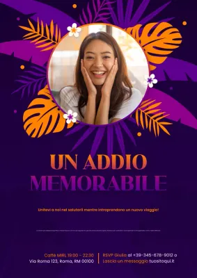 invito di addio moderno