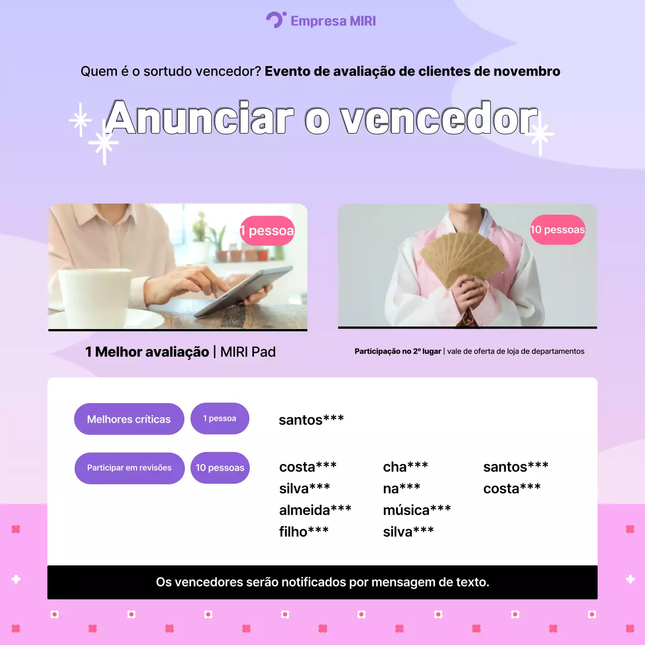 Anúncio de evento Mauve Neat