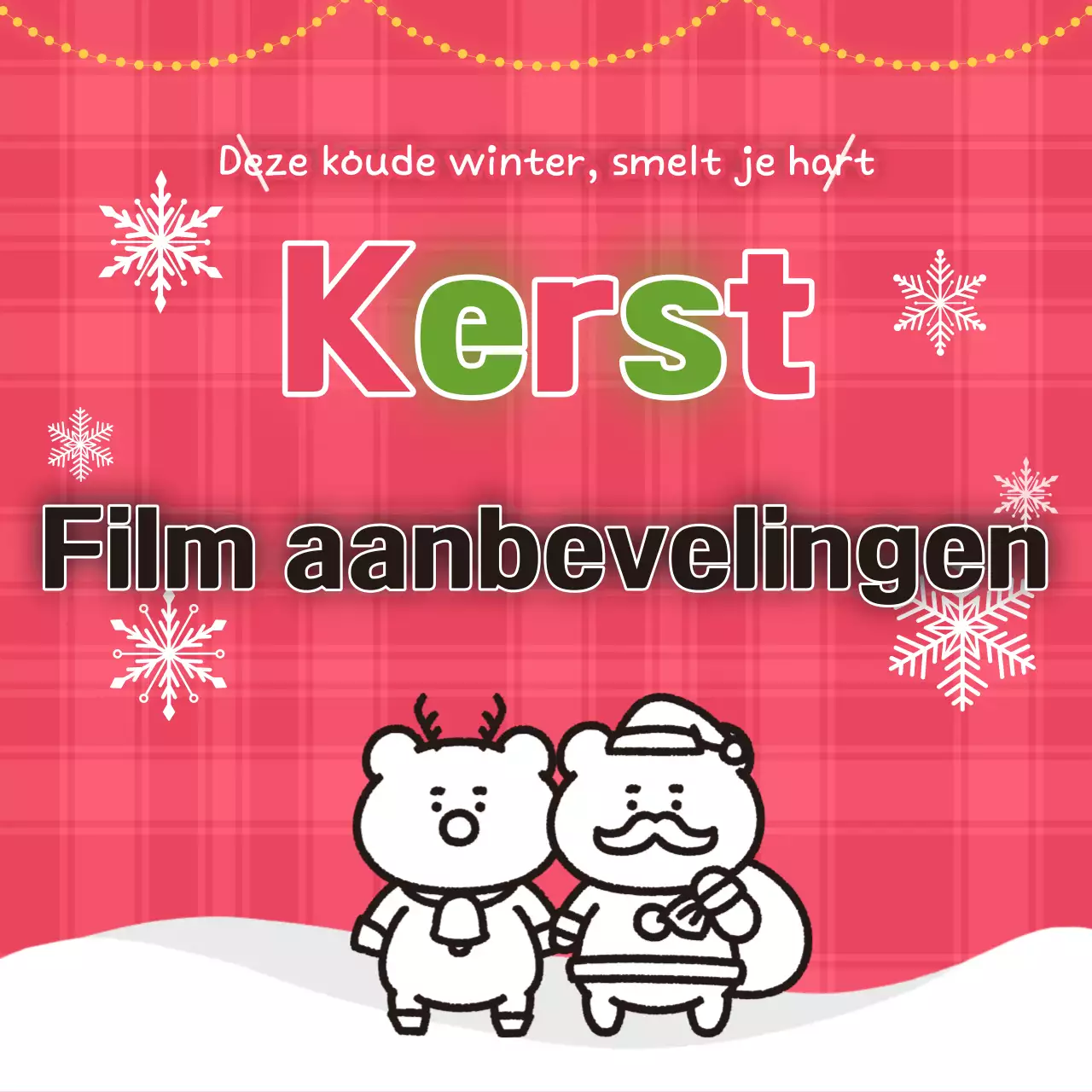 Rode gezellige kerstevenementen