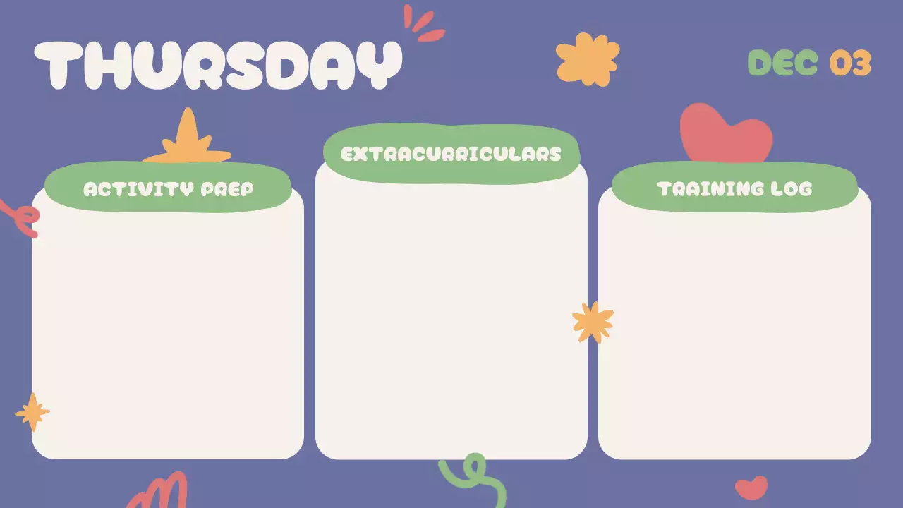 Purple Playful Class Planner Presentation