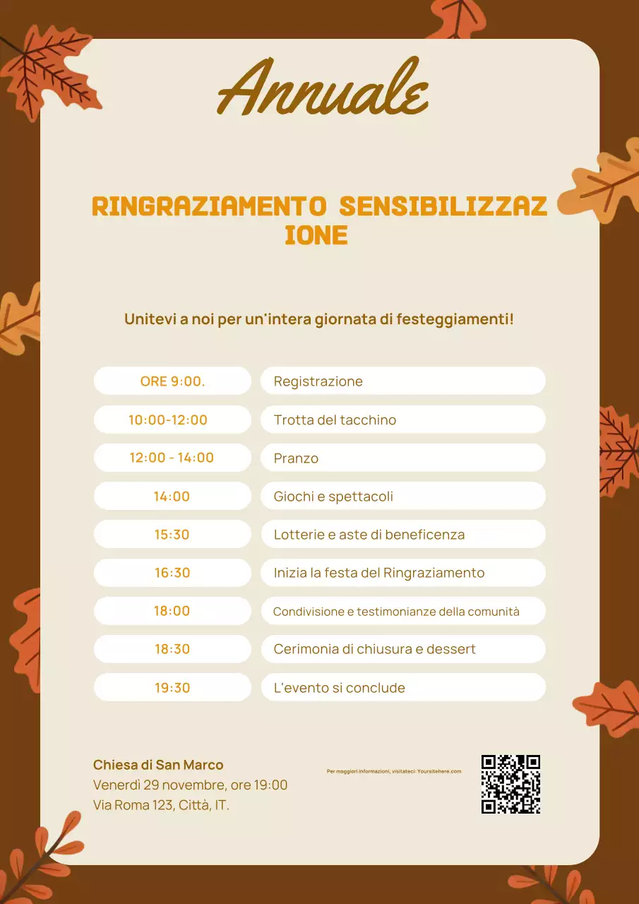 MANIFESTO WEB ILLUSTRATIVO ESTETICO ACCOGLIENTE PER IL RINGRAZIAMENTO ANNUALE