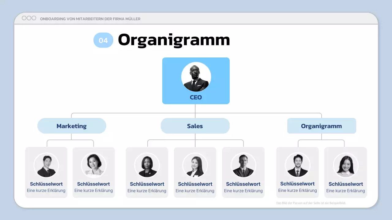 blaue moderne Business-Präsentation