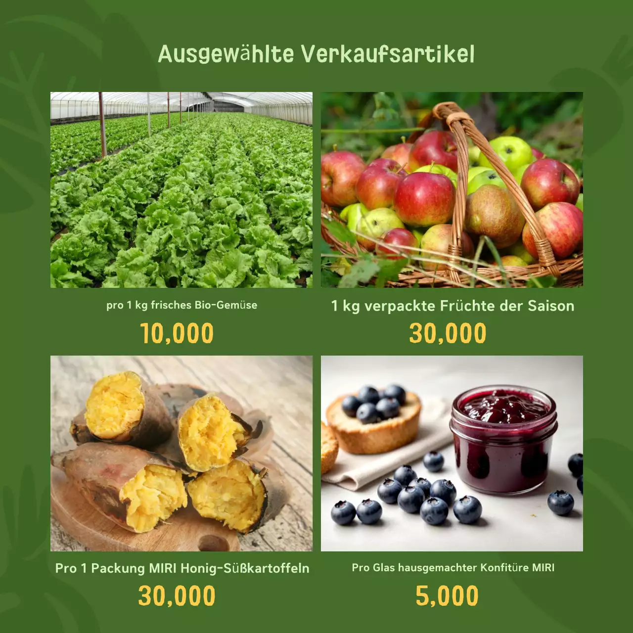 Förderung der jährlichen Ausstellung schöner Produkte