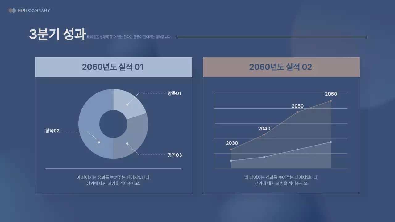 남색 모던 보고서 분석
