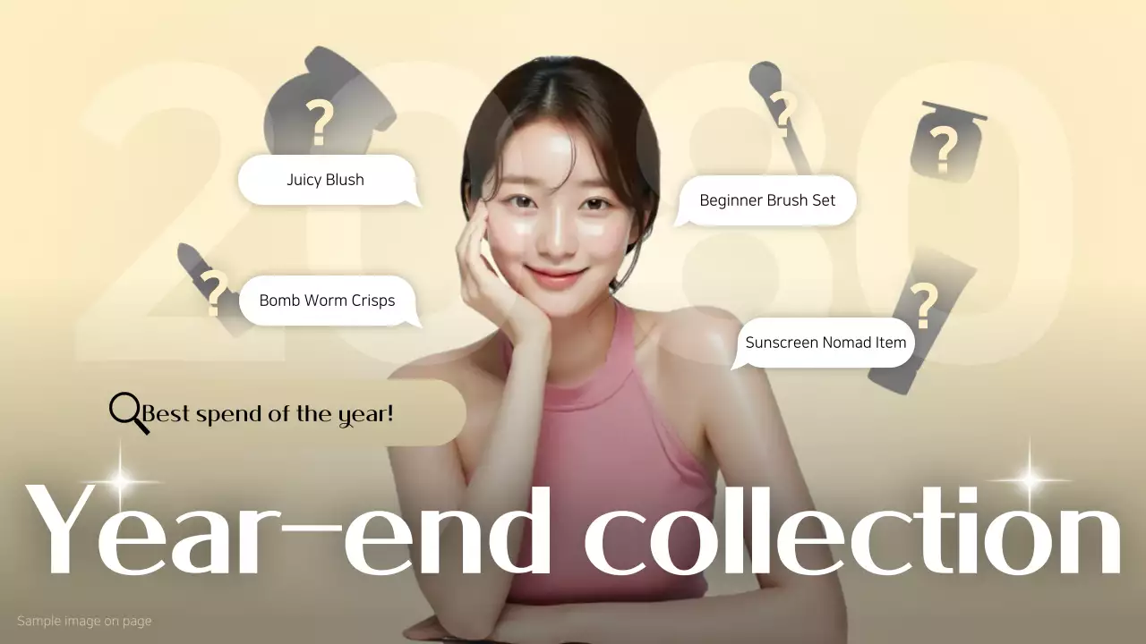 Quảng cáo mua sắm hiện đại màu be