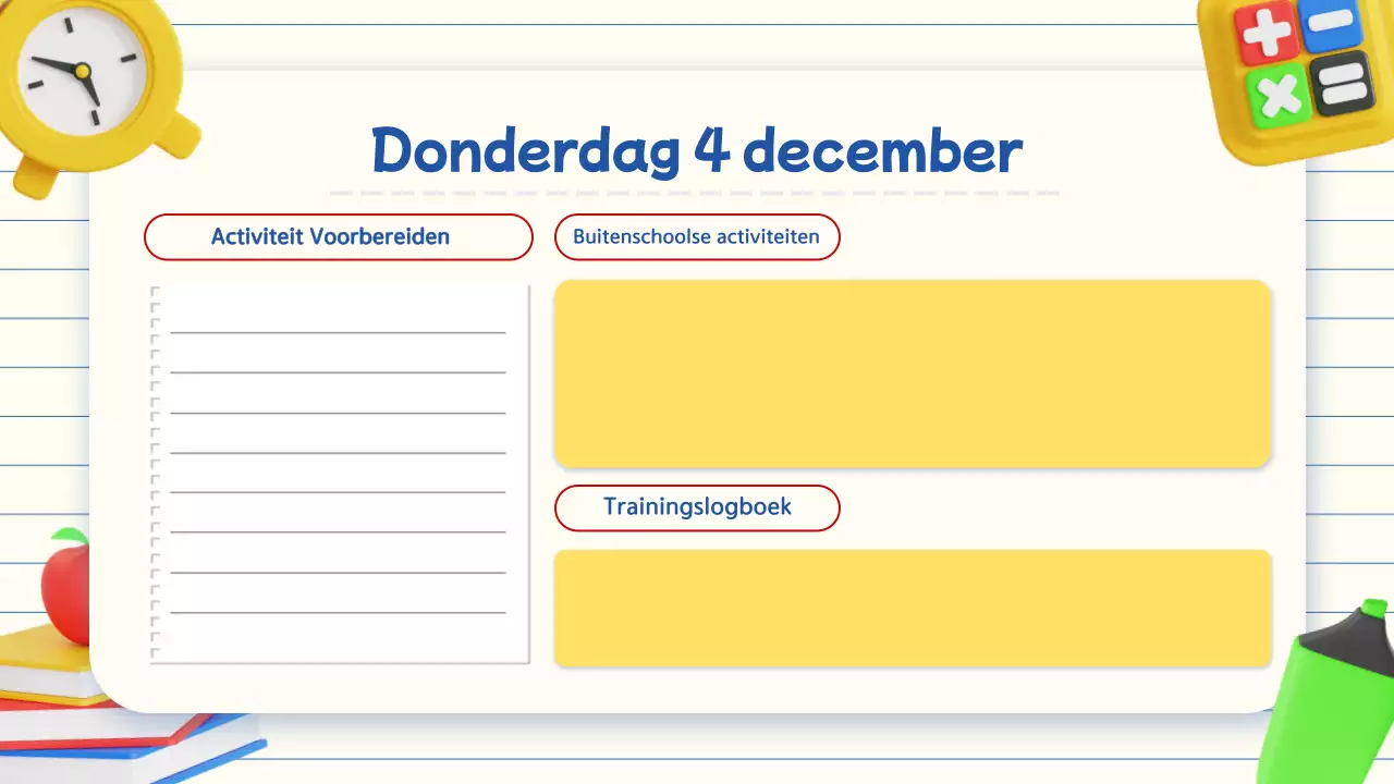 eenvoudige beige 3d onderwijs lesagenda presentatie