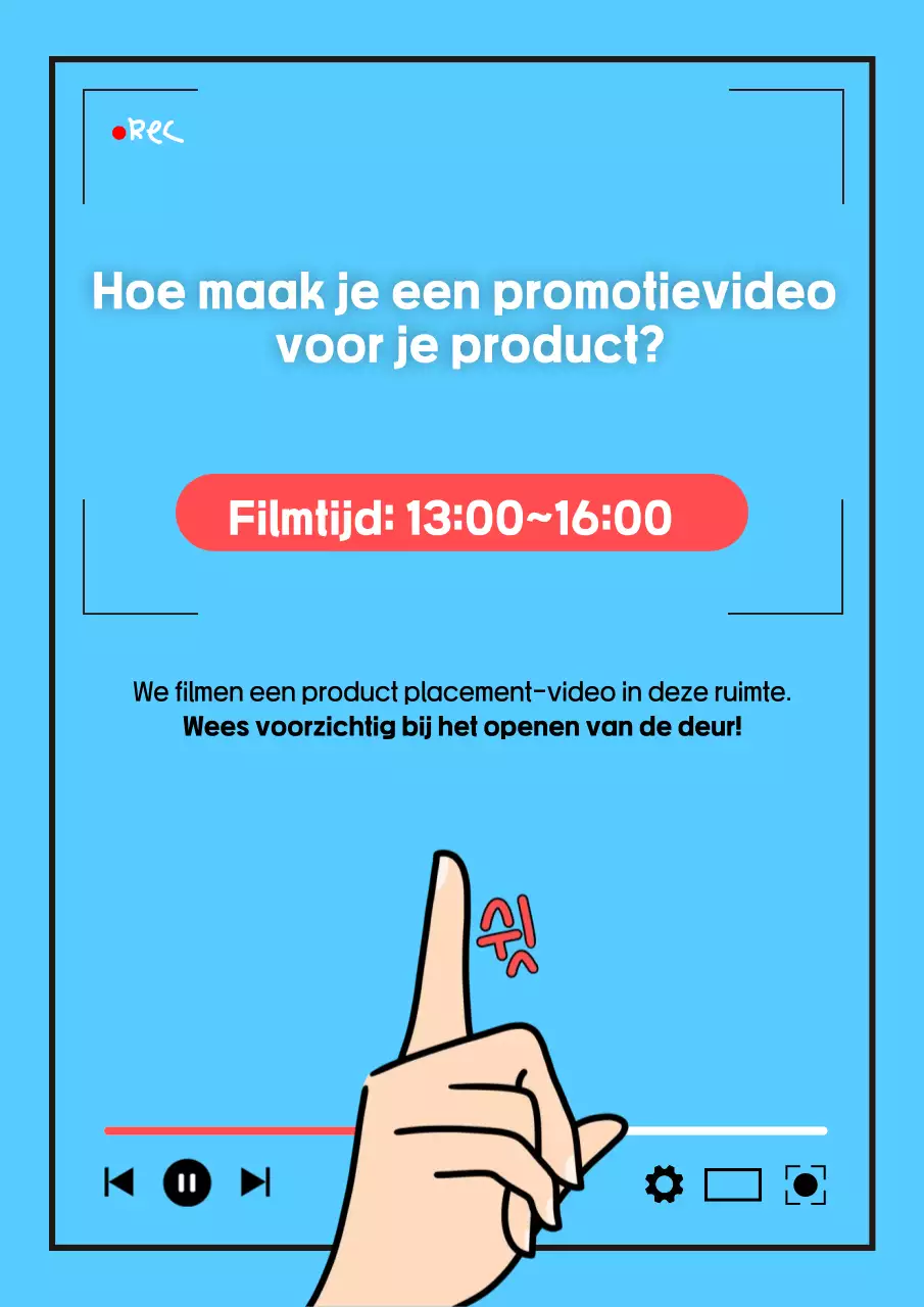 Lichtblauwe eenvoudige schietinstructies promoten