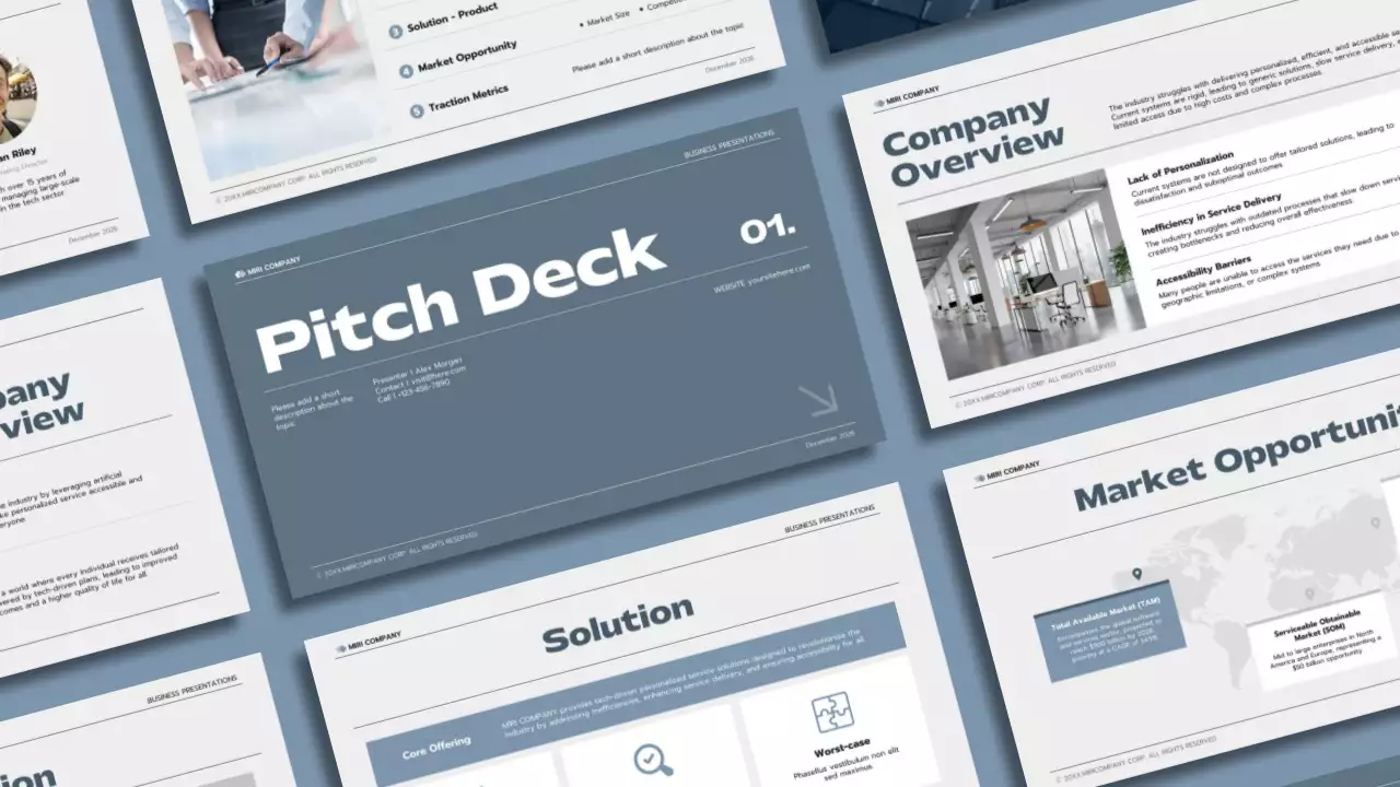 Grey Professional Business Pitch Presentation