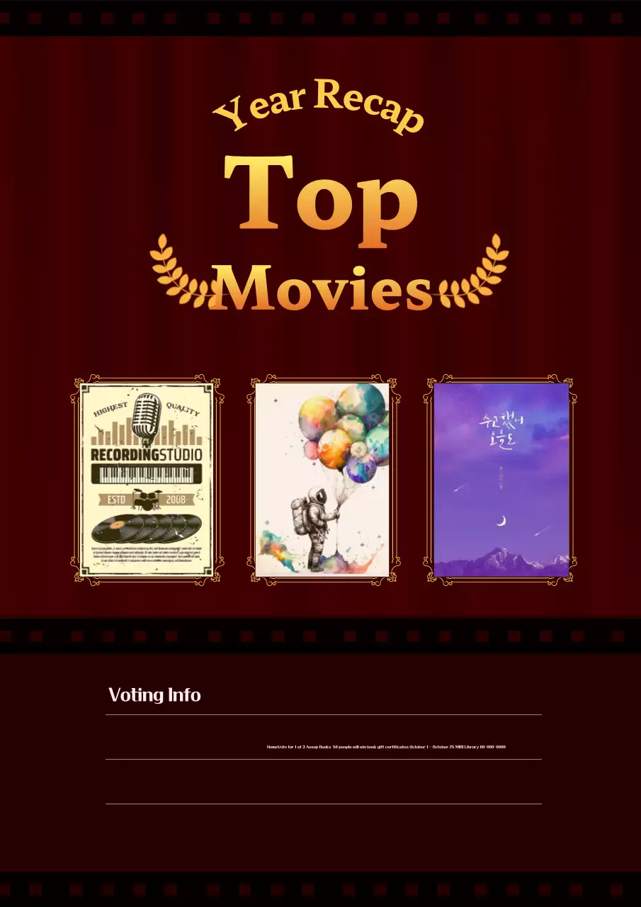 Poster thông báo phim Red Vintage