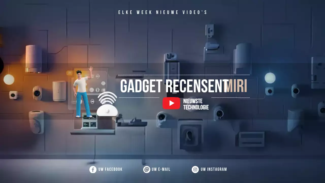 Blue Modern Technology Advertentie