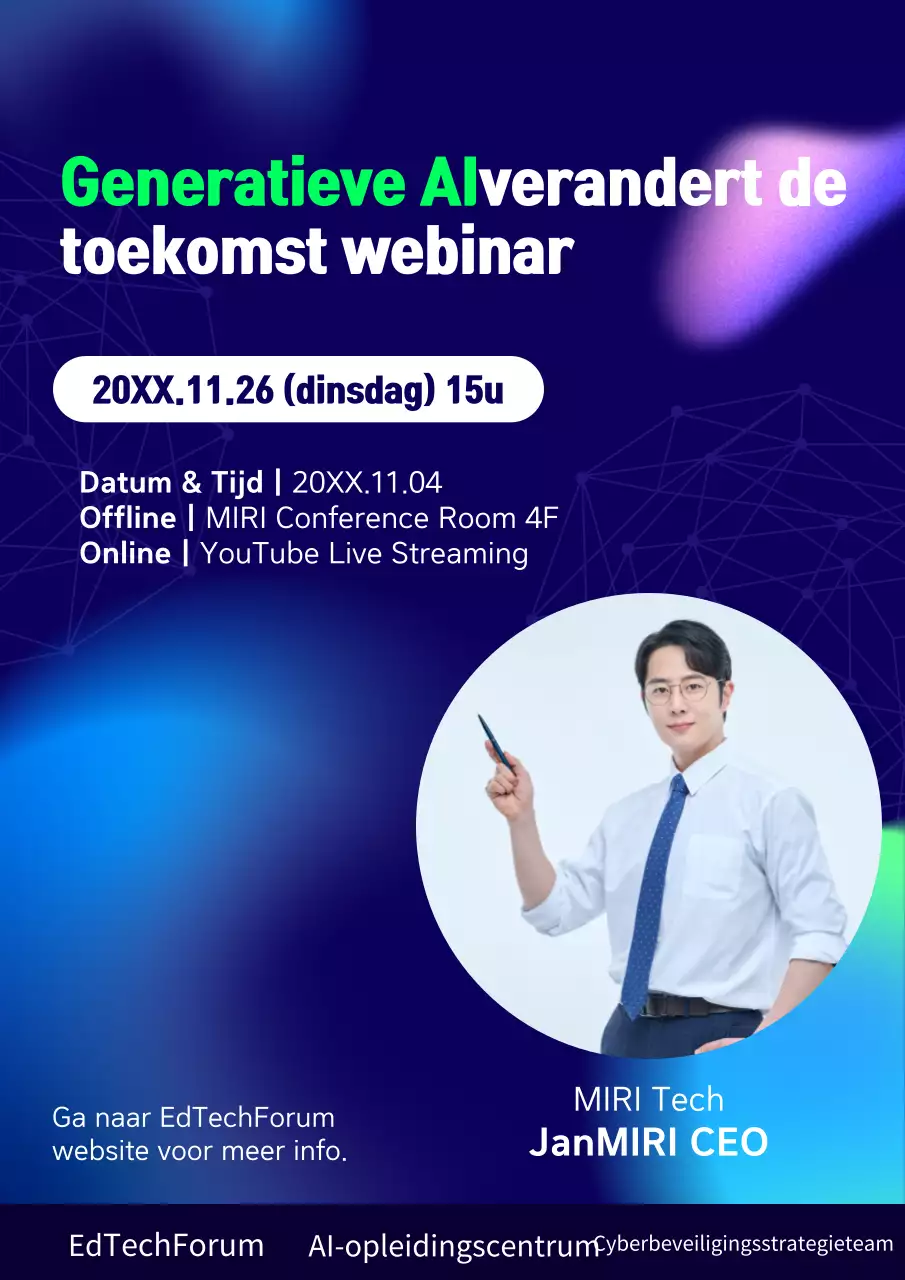 Blue Modern AI-opleidingsbronnen