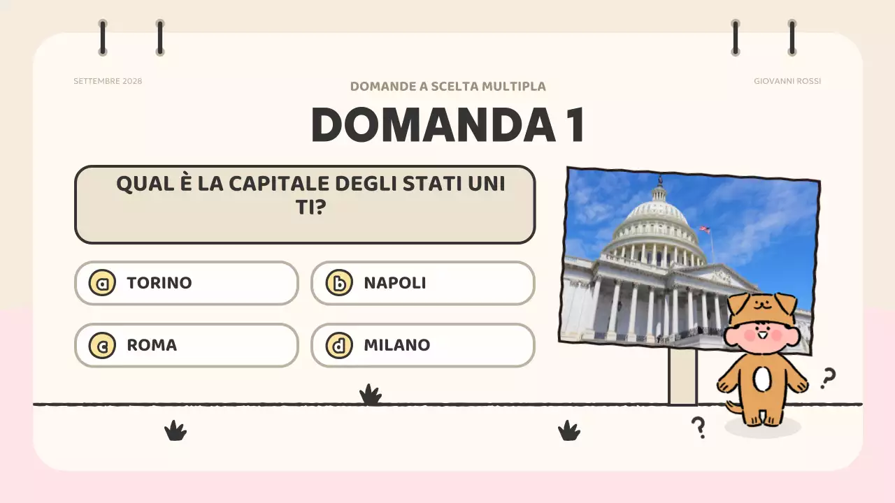materiale per quiz di animazione rosa