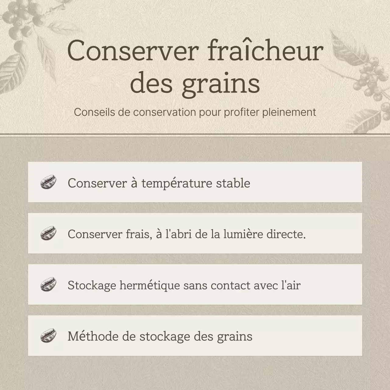 Promouvoir un café vintage en beige et marron