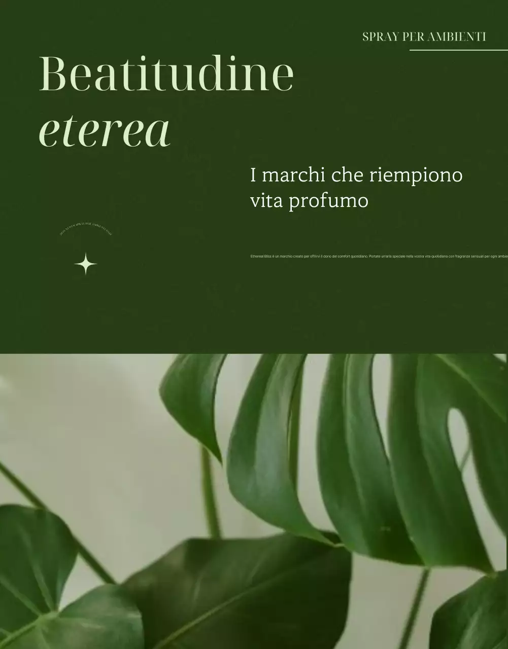 Promuovere prodotti profumati ecologici e minimalisti