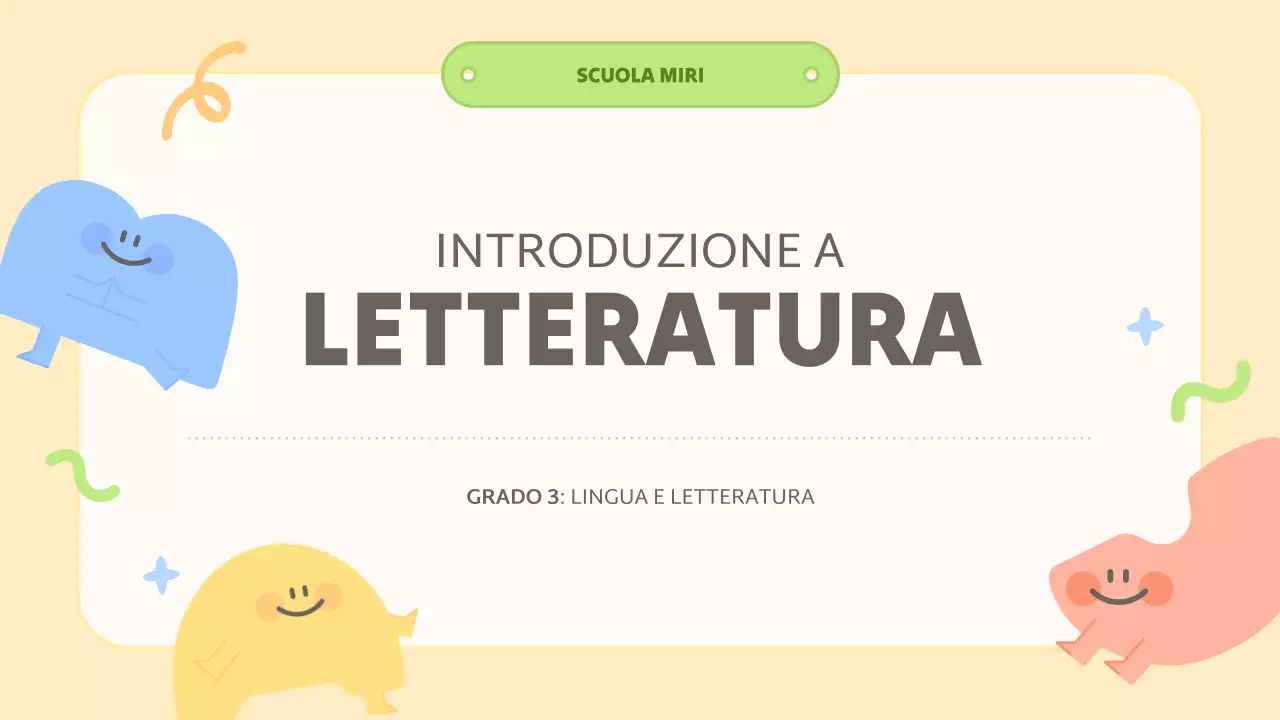 classe gialla di letteratura astratta