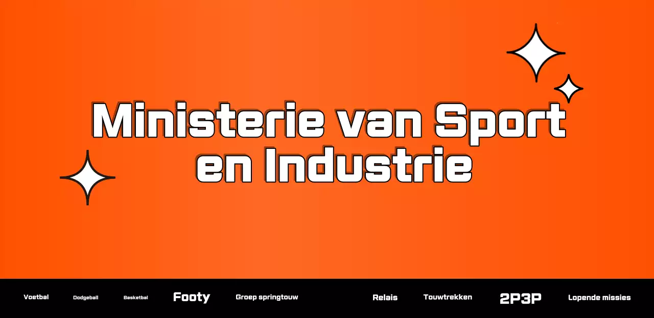 Plankaarten voor een atletiekbijeenkomst op een universiteit met een oranje cartooneffect