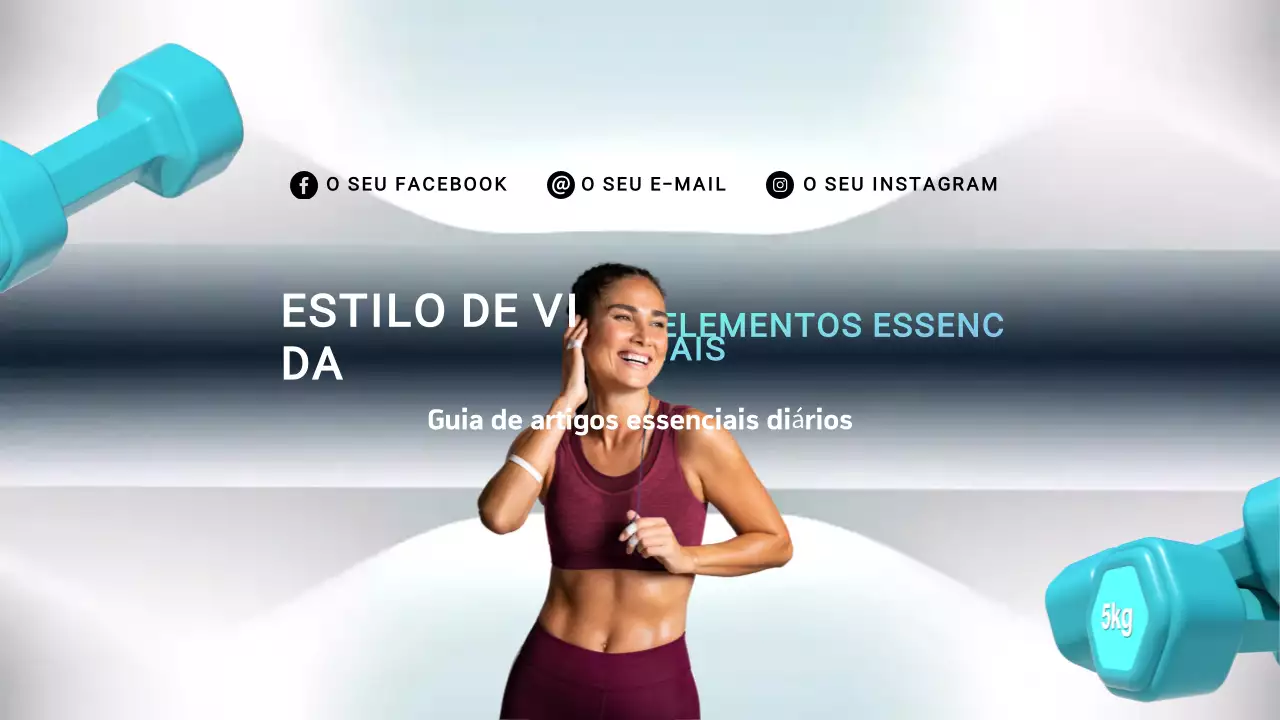 Promoção Teal Modern Fitness