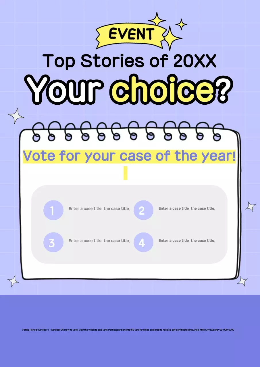 Poster thông báo sự kiện Purple Trendy