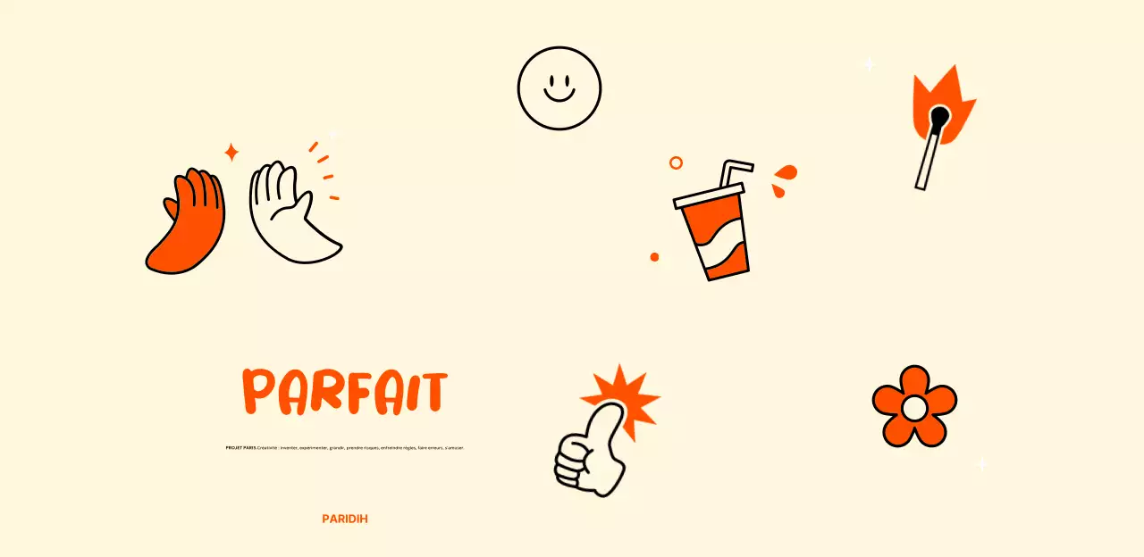 Placard promotionnel de l'horaire du festival universitaire Orange Pop