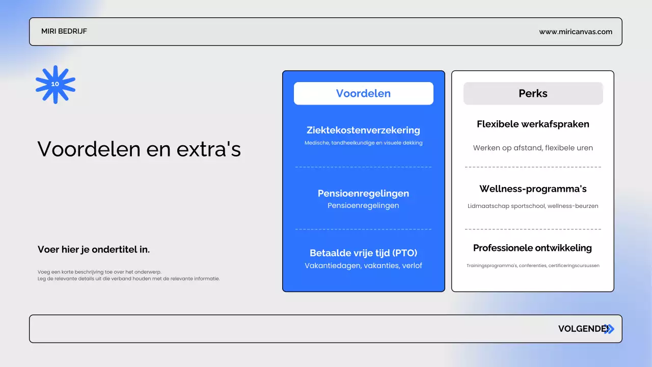 blauwe moderne bedrijfspresentatie
