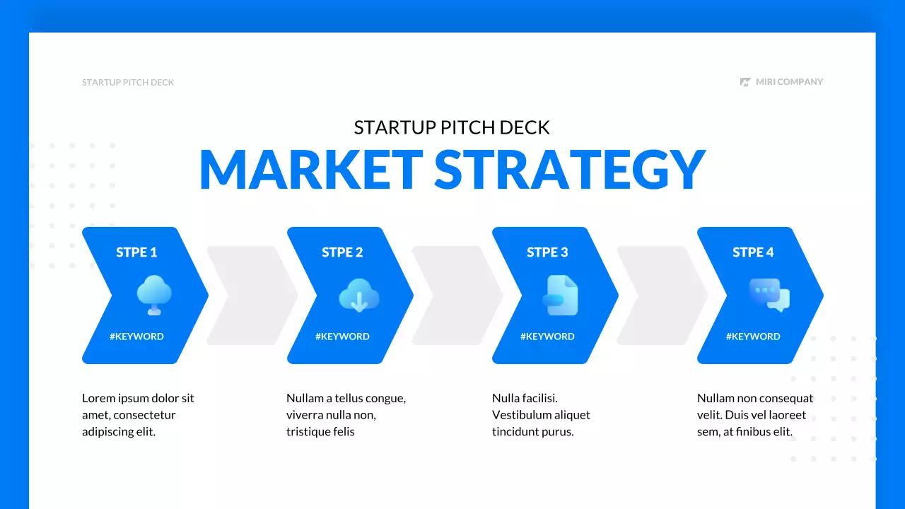 블루 모던 스타트업 피치 프로모션 프리젠테이션