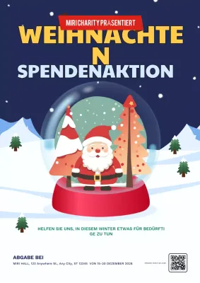 rote festliche Wohltätigkeitsveranstaltung