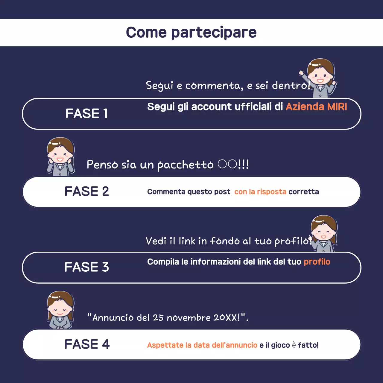 Eventi dolci all'arancia