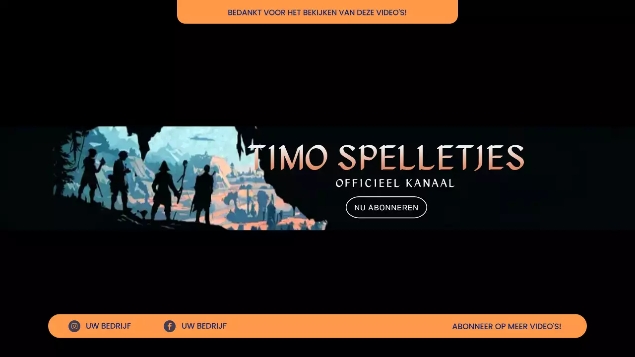 black modern gaming promotie