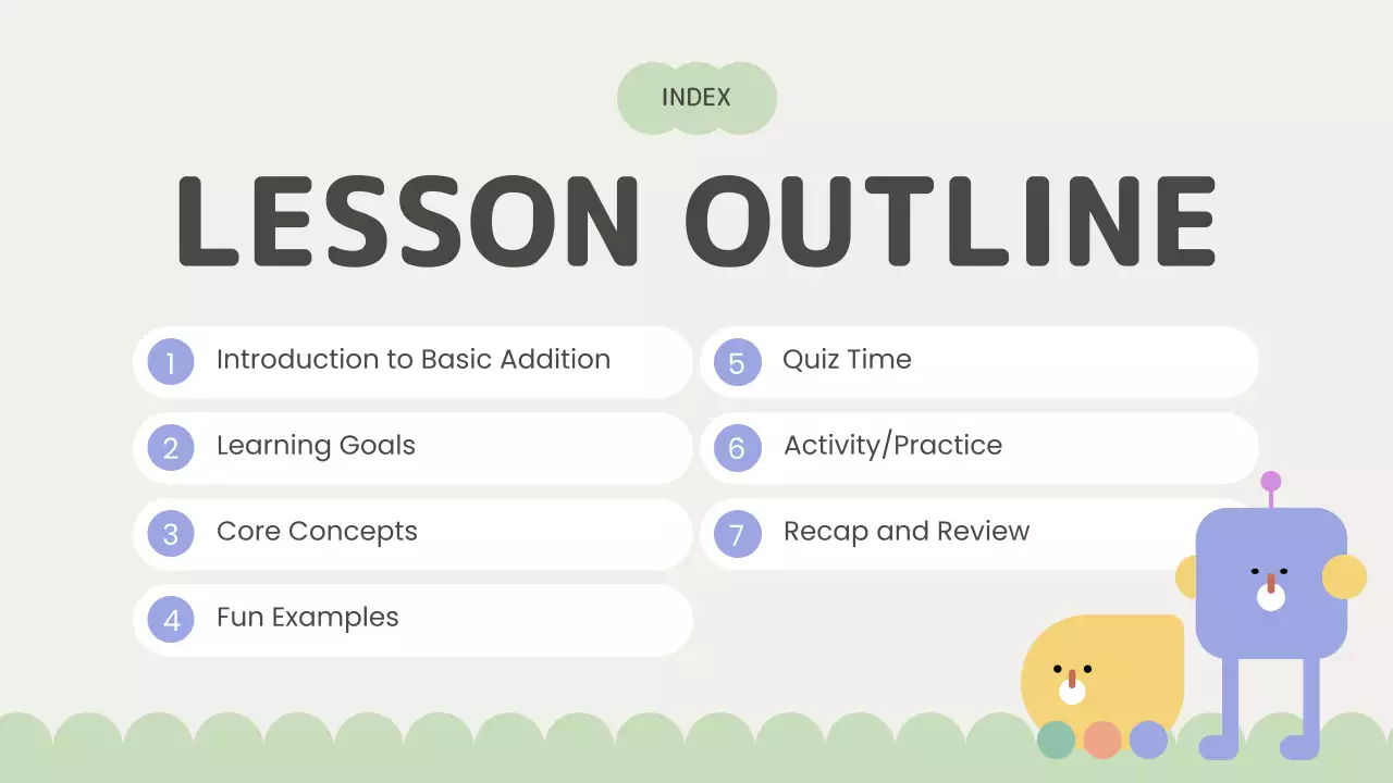 Colorful Minimal Math Lesson Presentation