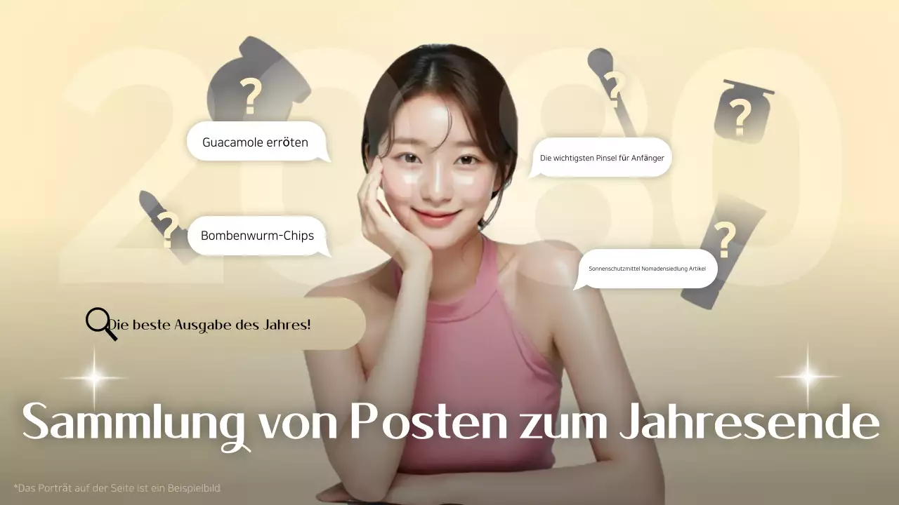 Beige moderne Einkaufsanzeige